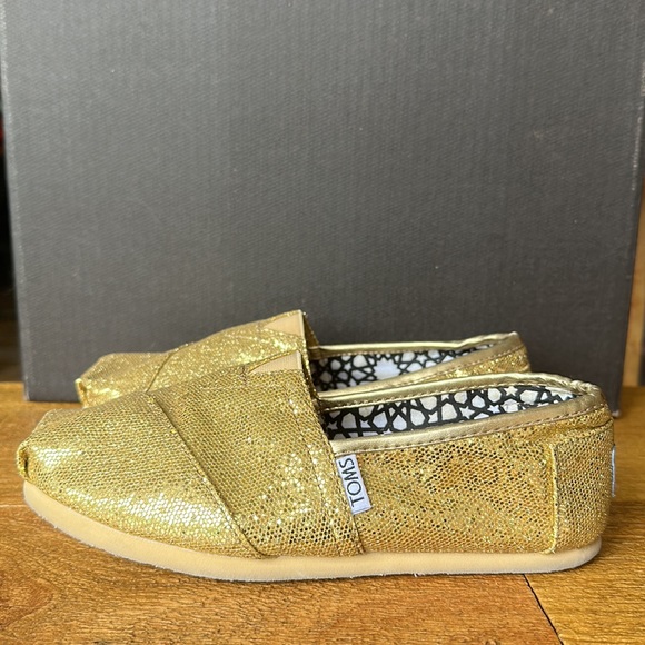 Toms Alpargata Gold Flitter W6 - Picture 2 of 7